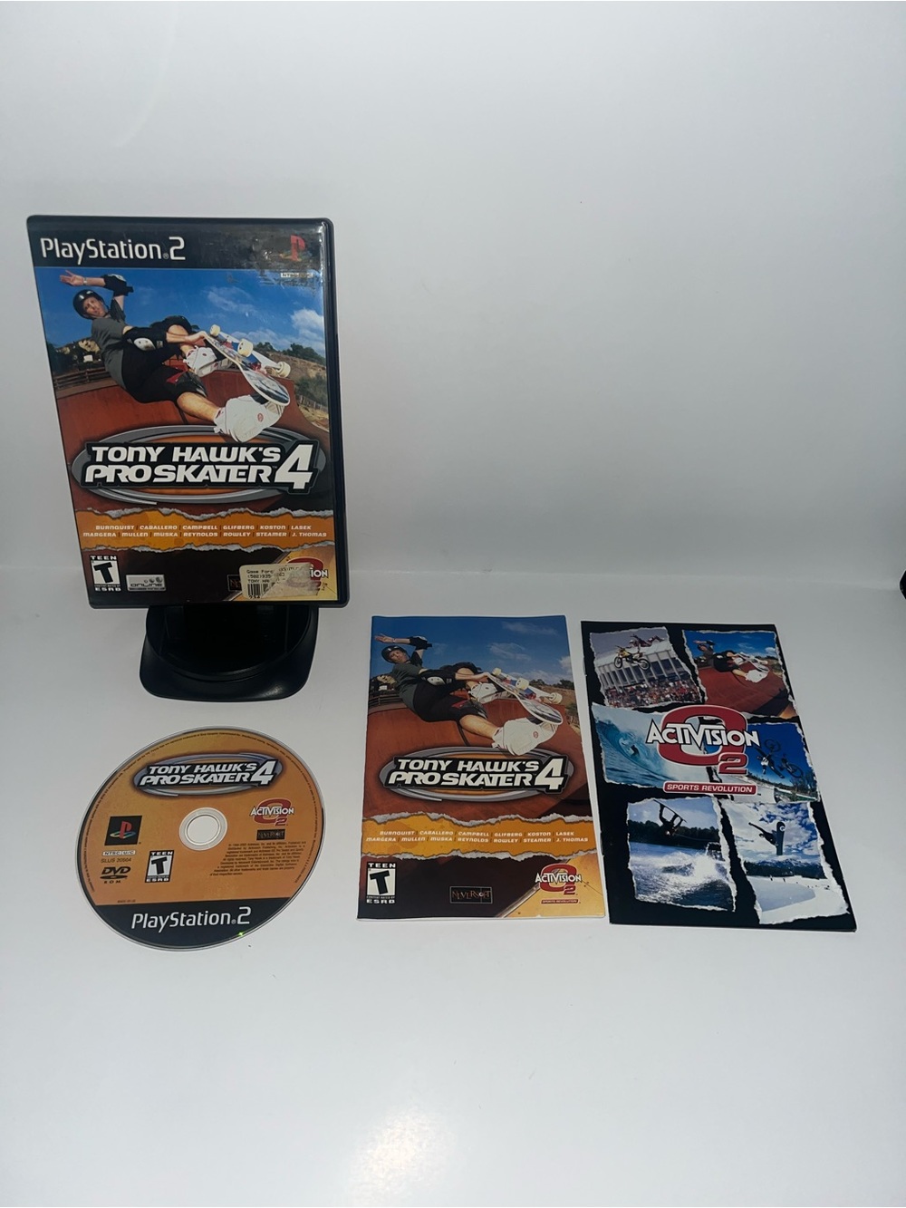 Tony Hawk's Pro Skater 4 PlayStation 2 Game - Black and Orange
